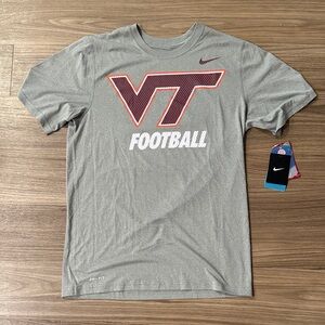 Nike Gray Virginia Tech Football T-Shirt